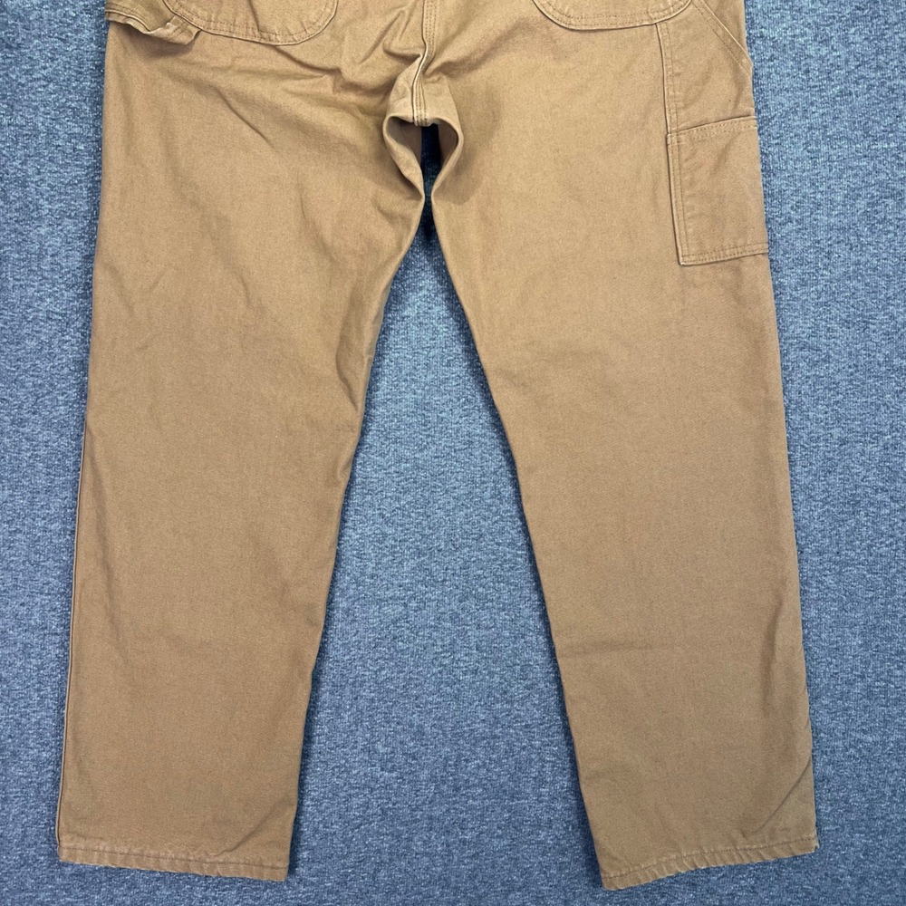 Dickies Carpenter Pants Mens 38x32 Brown Duck Canvas Workwear Utility Rugged Y2K - Picture 11 of 12